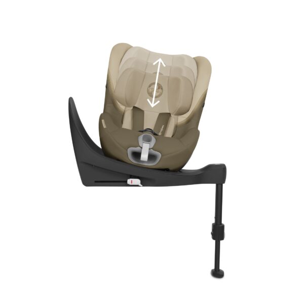Cybex Sirona S2 iSize Classic Beige Headrest Position