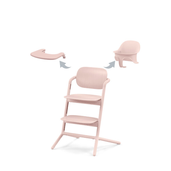 Lemo 3 in 1 High Chair Pearl Pink