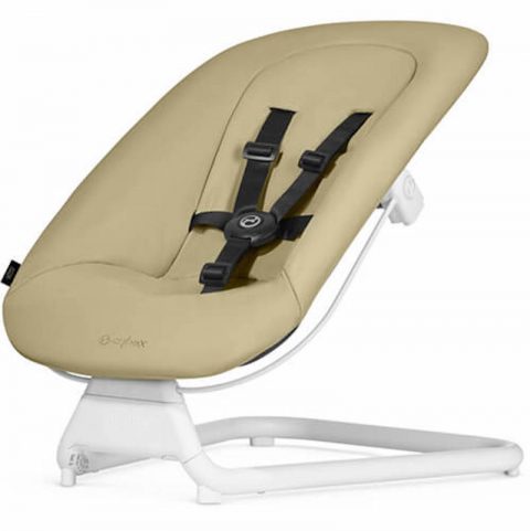 Cybex шезлонг для новорожденного lemo bouncer pale beige